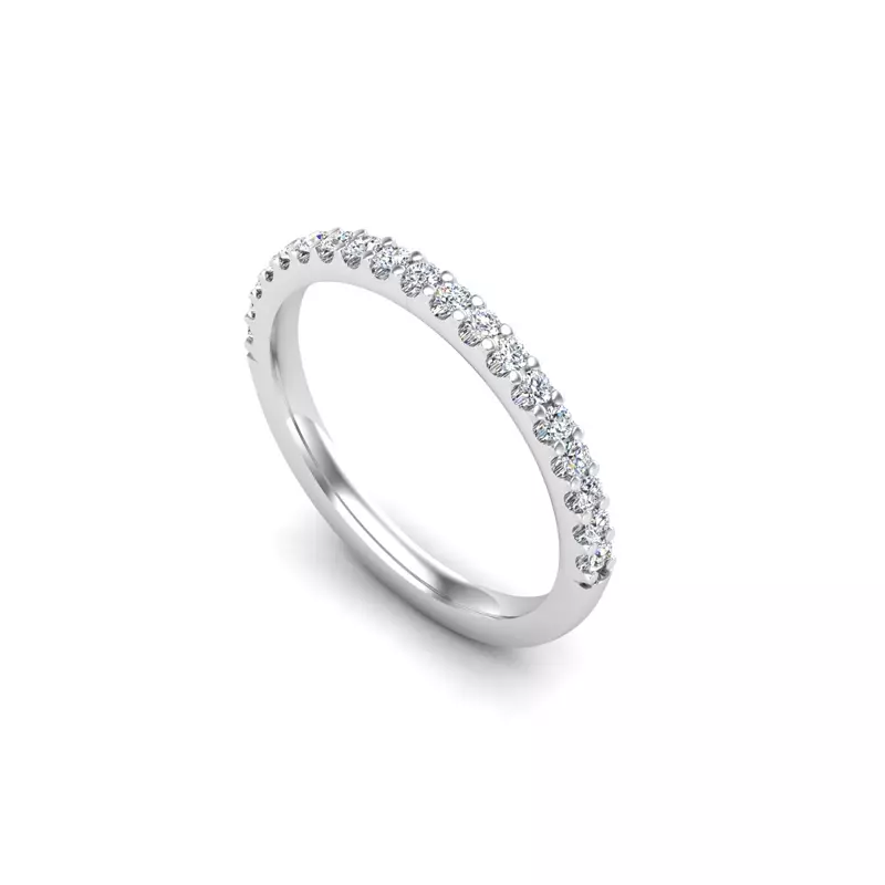 18K White Gold Rosie Pave Band
