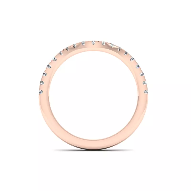 14K Rose Gold Adelina Pave Band
