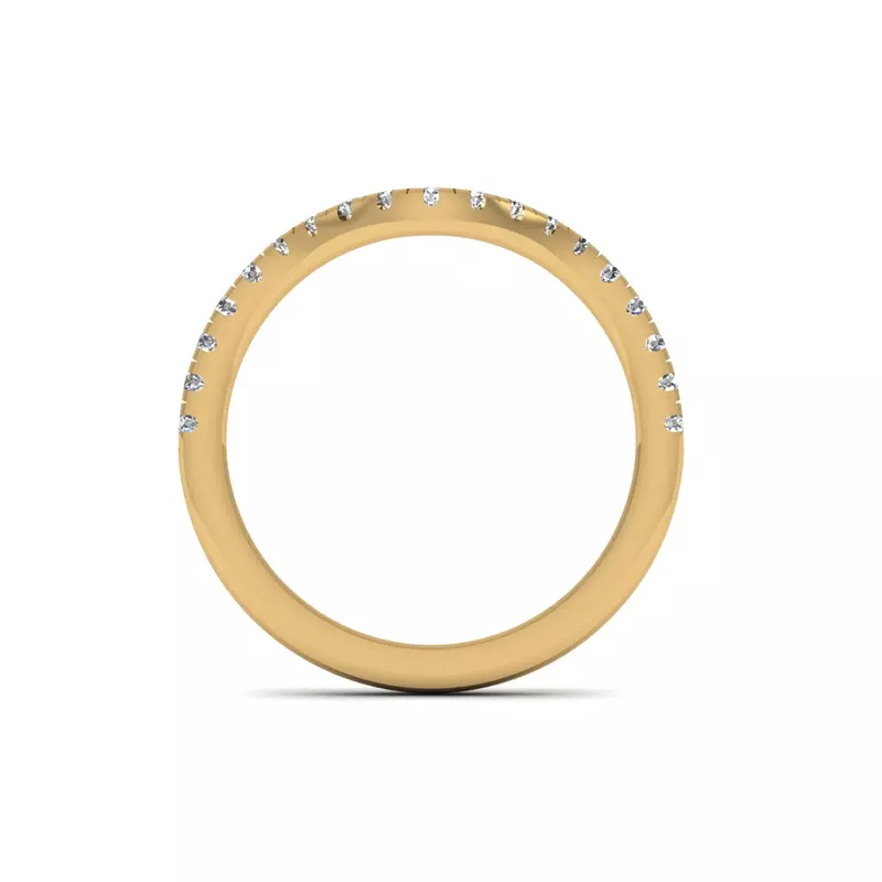 14K Yellow Gold Adelina Pave Band