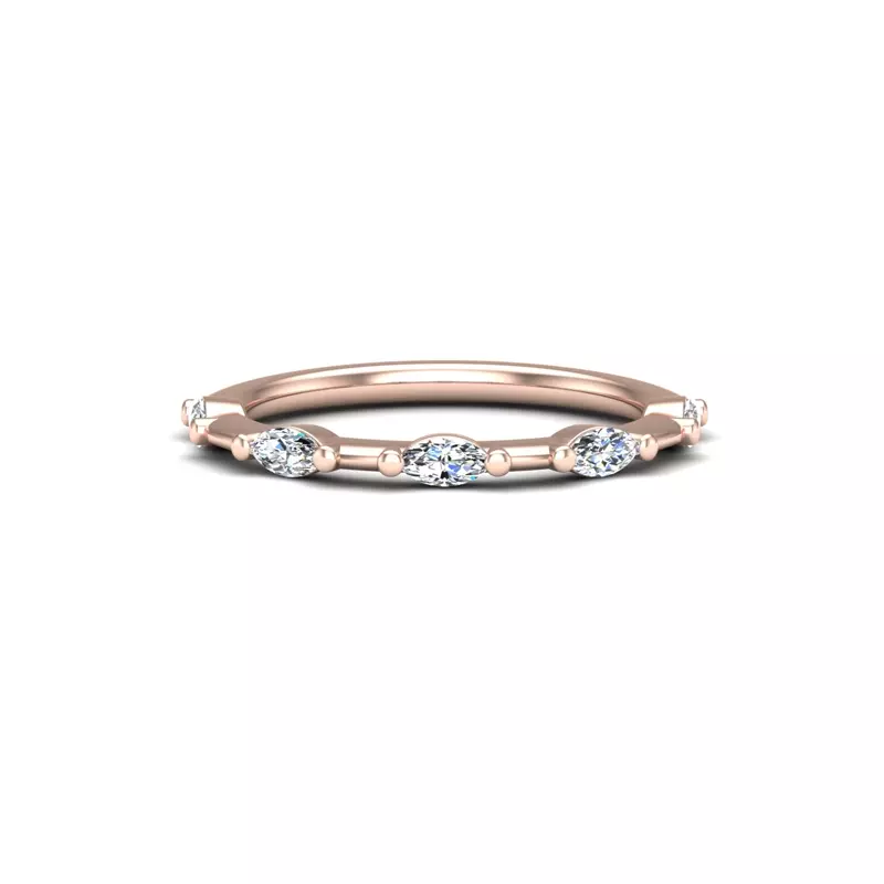 Navy Pave Band