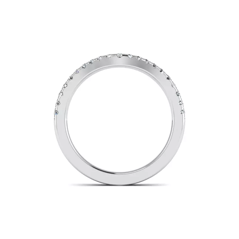 Platinum Kamryn Pave Band