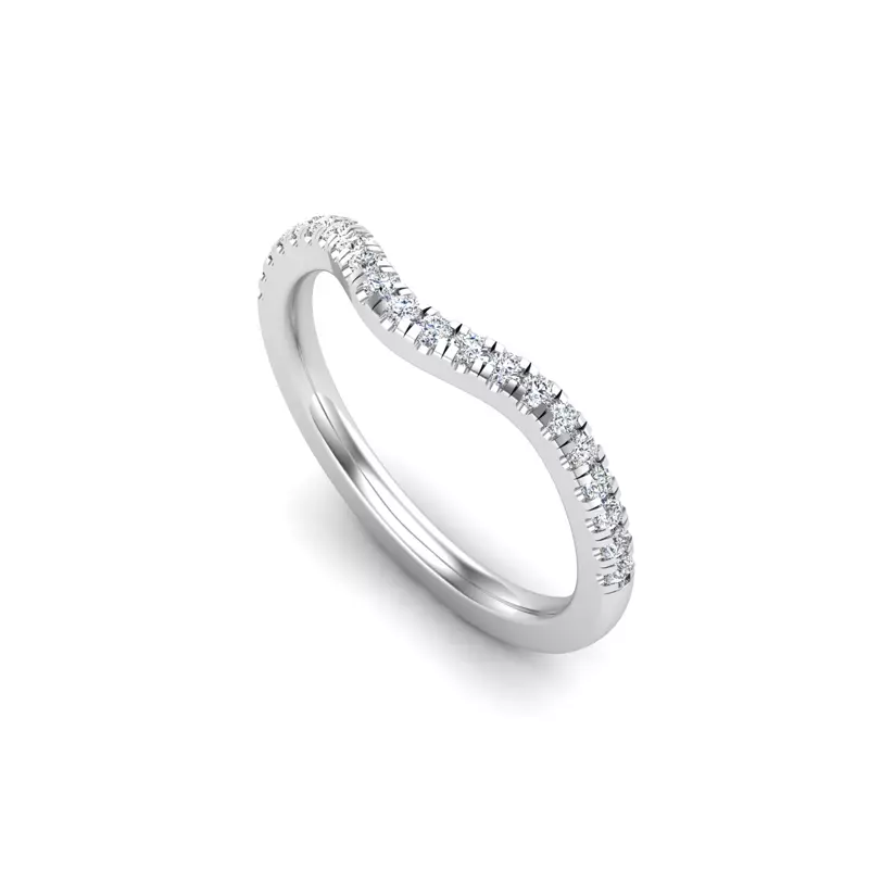 Platinum Kamryn Pave Band