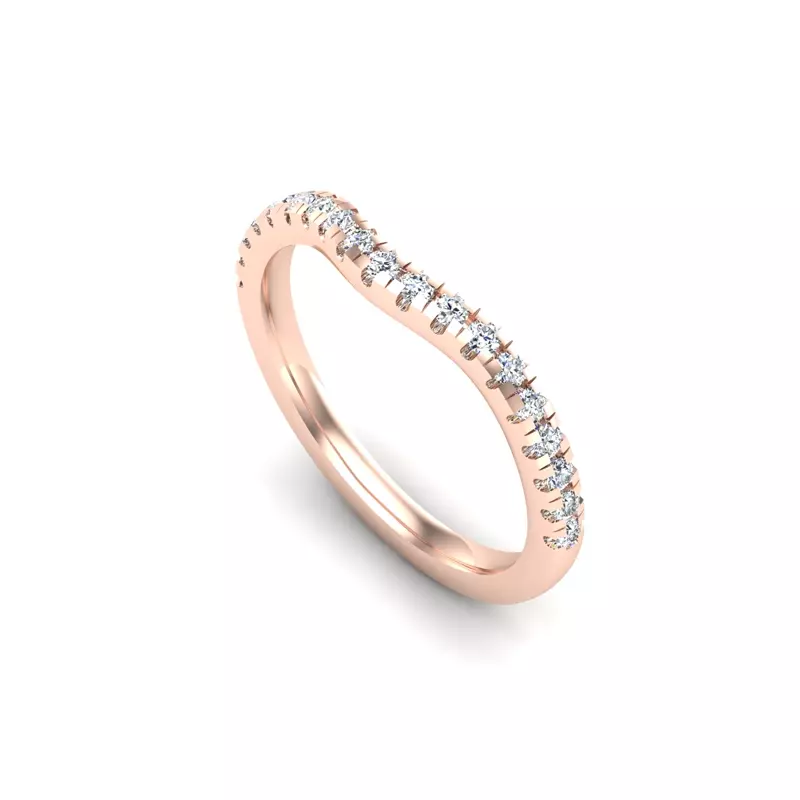 14K Rose Gold Marlee Pave Band