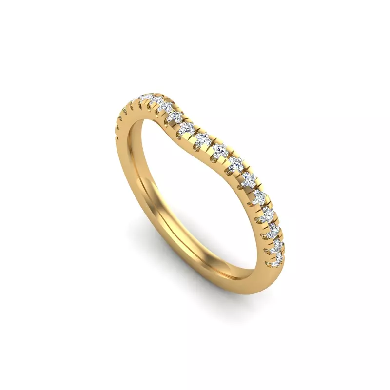 14K Yellow Gold Marlee Pave Band