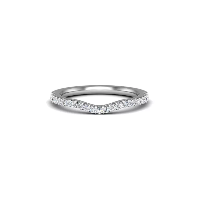 14K White Gold Sarai Pave Band