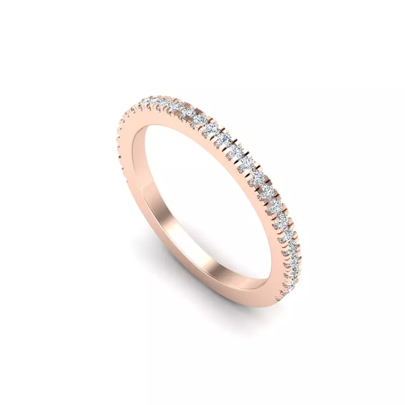 14K Rose Gold Hattie Pave Band