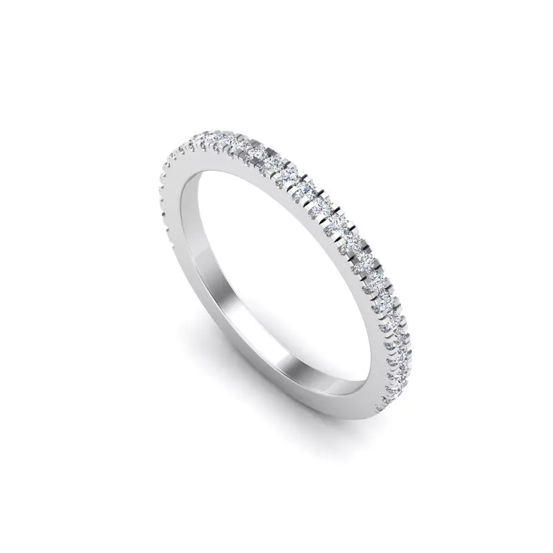18K White Gold Hattie Pave Band