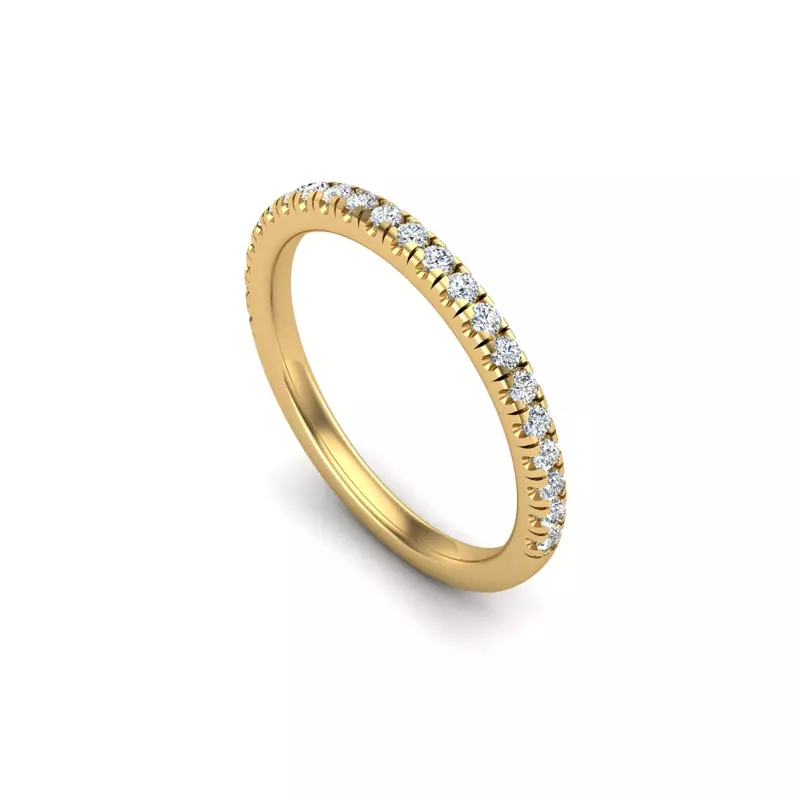 14K Yellow Gold Nadia Pave Band