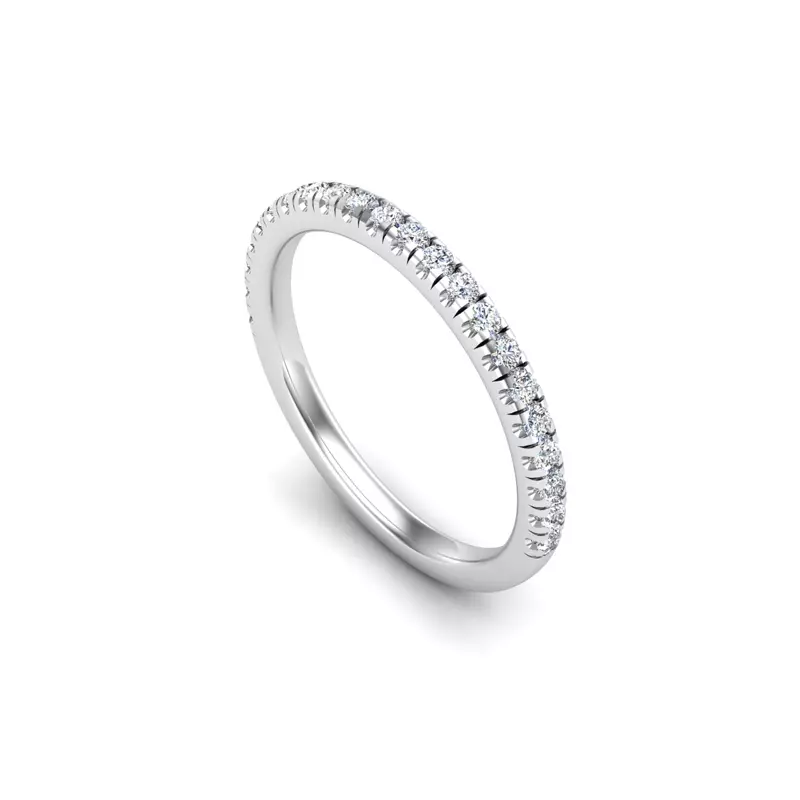 Platinum Nadia Pave Band