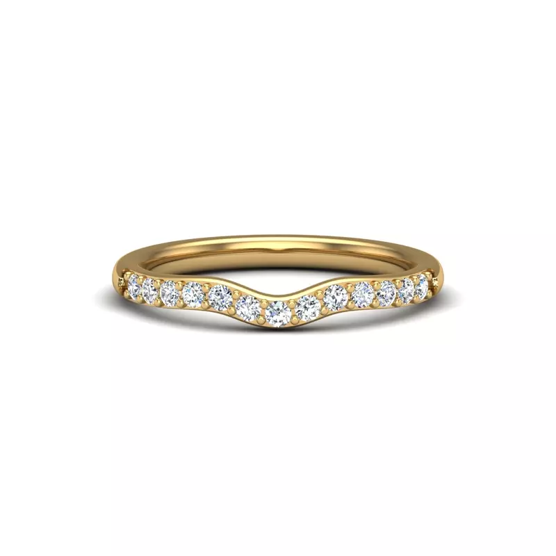 18K Yellow Gold Felicity Pave Band