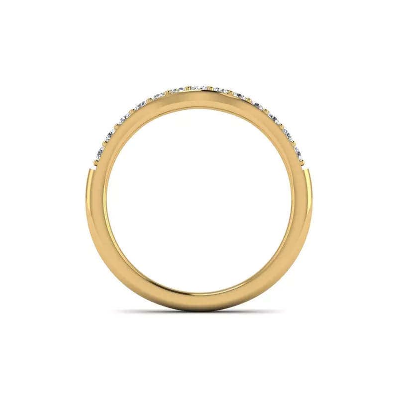 18K Yellow Gold Felicity Pave Band