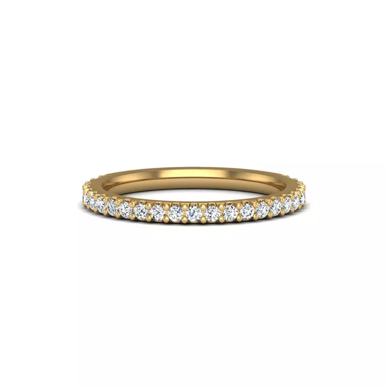 18K Yellow Gold Leyla Pave Band