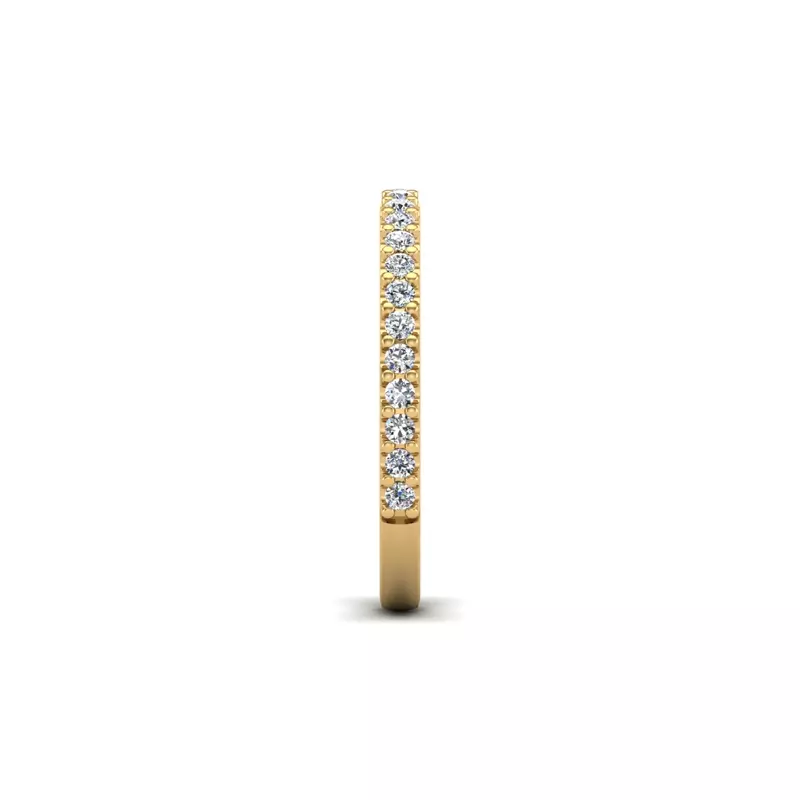 18K Yellow Gold Leyla Pave Band