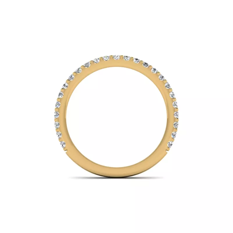 18K Yellow Gold Leyla Pave Band