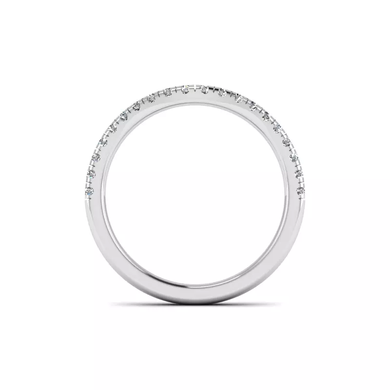 14K White Gold Alora Pave Band