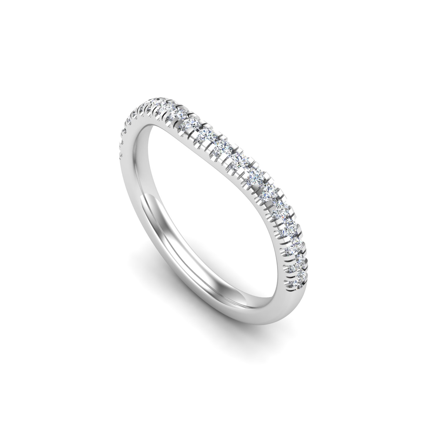 18K White Gold Alora Pave Band