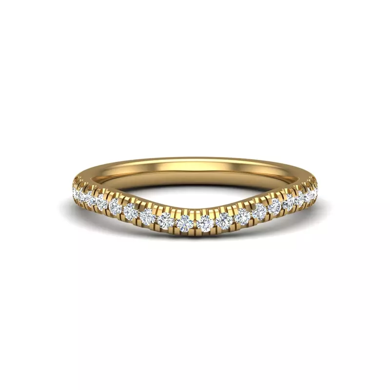 18K Yellow Gold Alora Pave Band