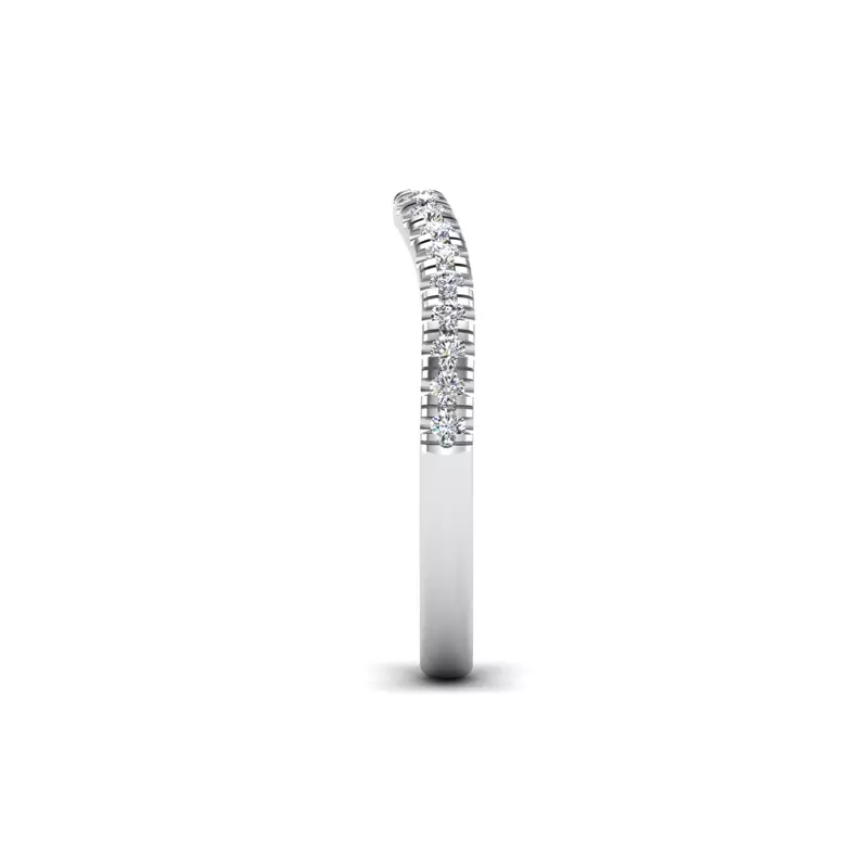 Platinum Alora Pave Band