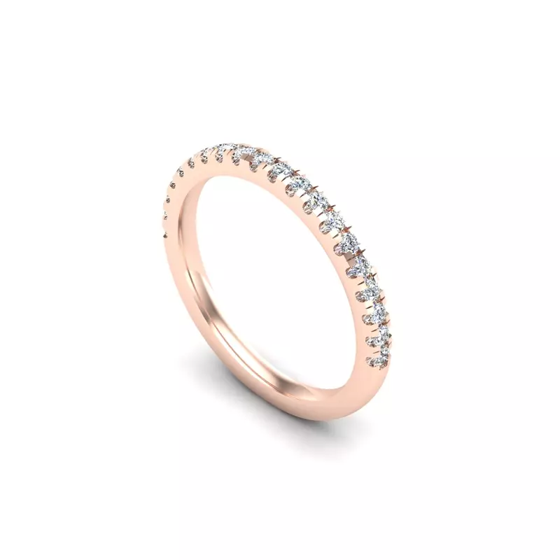 14K Rose Gold Matilda Pave Band