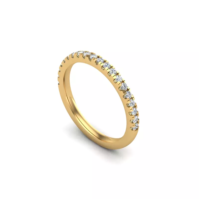 14K Yellow Gold Matilda Pave Band