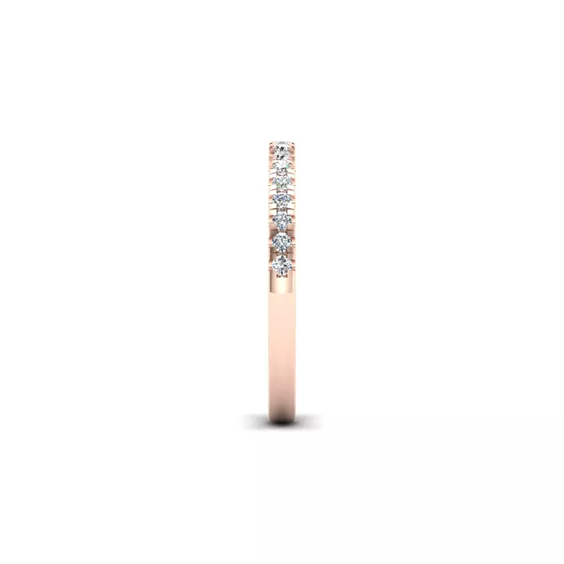 14K Rose Gold Sylvia Pave Band
