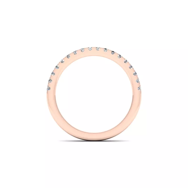 14K Rose Gold Sylvia Pave Band