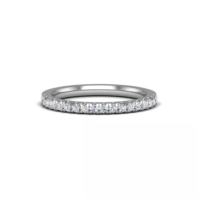 18K White Gold Sylvia Pave Band