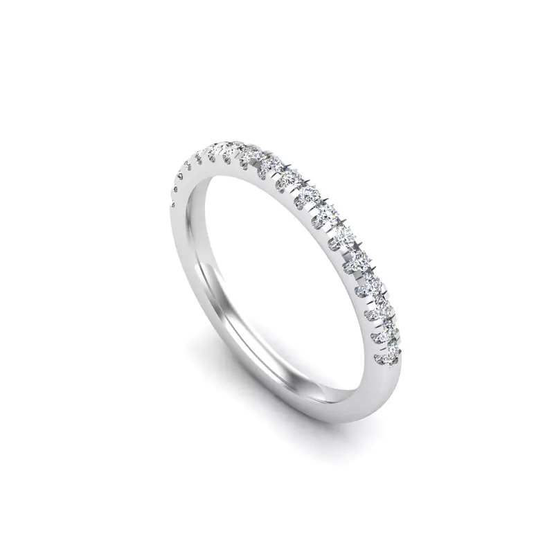 18K White Gold Sylvia Pave Band