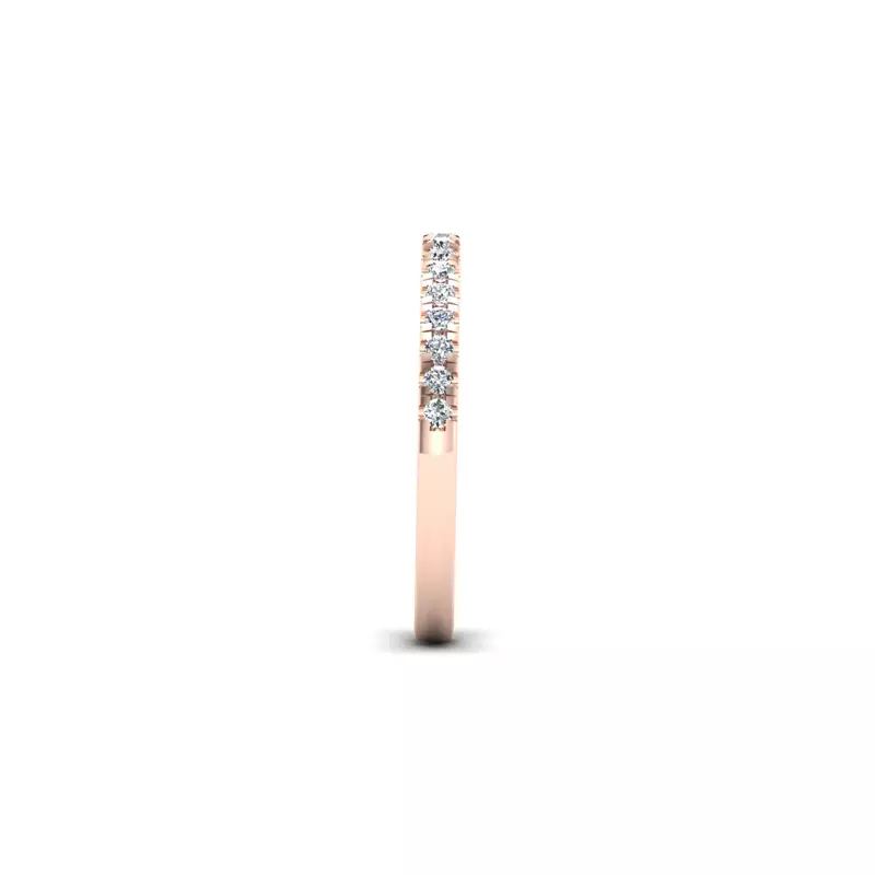 14K Rose Gold Cameron Pave Band