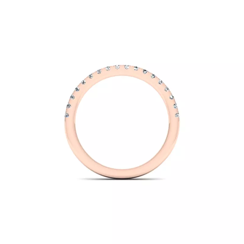 14K Rose Gold Cameron Pave Band