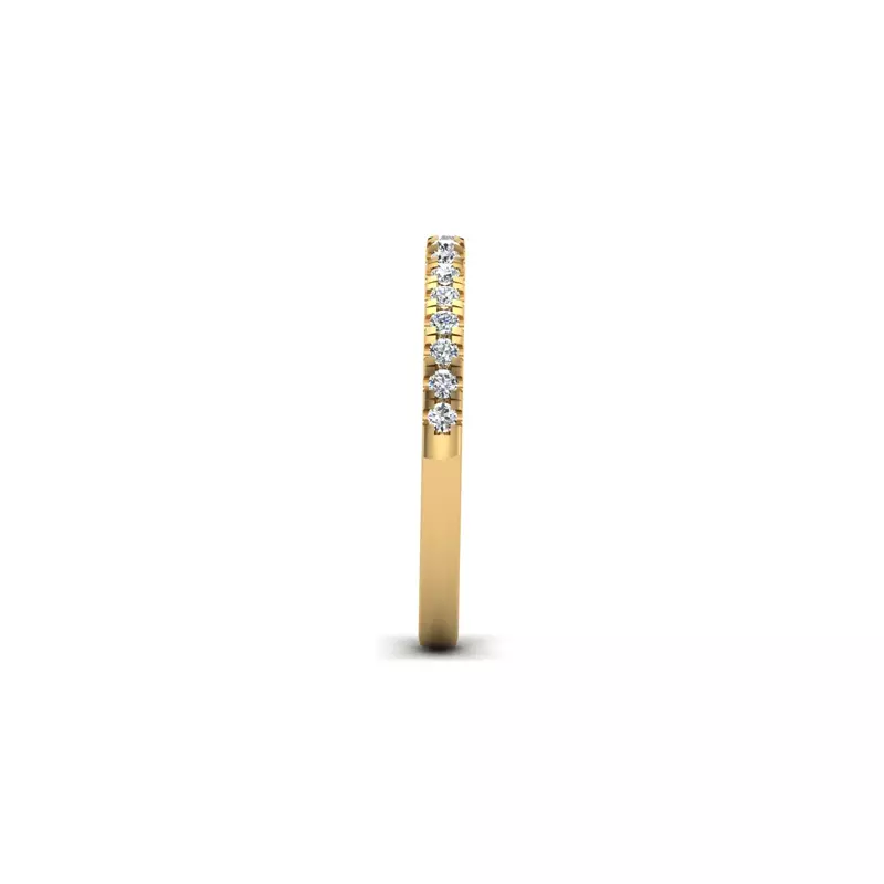 14K Yellow Gold Cameron Pave Band