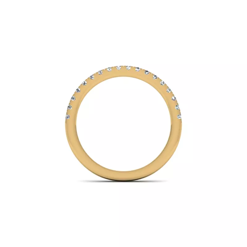 14K Yellow Gold Cameron Pave Band