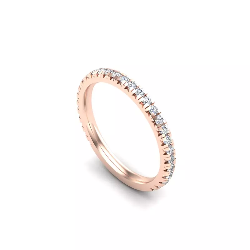 14K Rose Gold Alison Pave Band