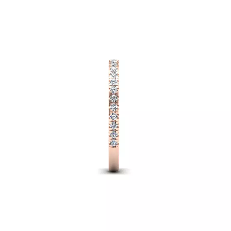 14K Rose Gold Cassidy Pave Band