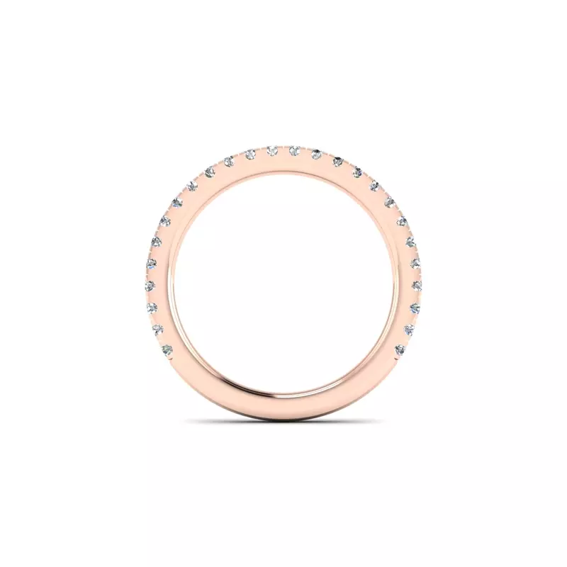 14K Rose Gold Cassidy Pave Band