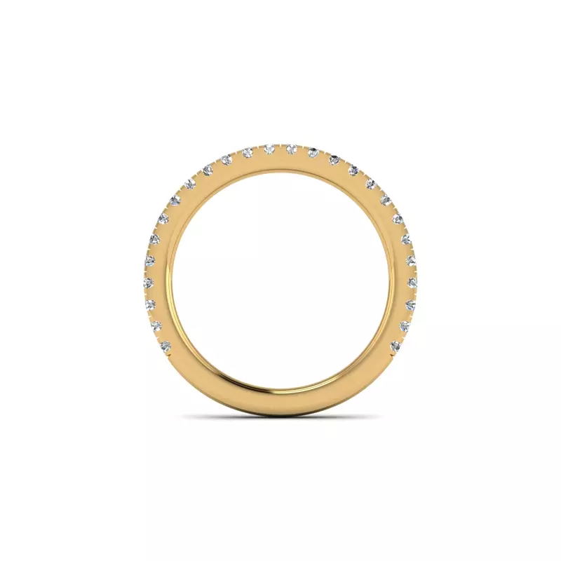 14K Yellow Gold Cassidy Pave Band