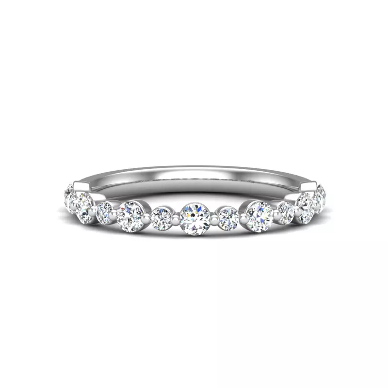 14K White Gold Sarah Diamond Band