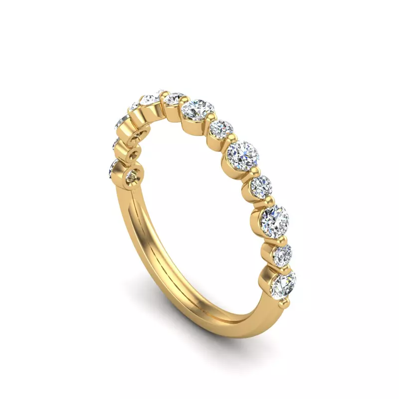 14K Yellow Gold Sarah Diamond Band