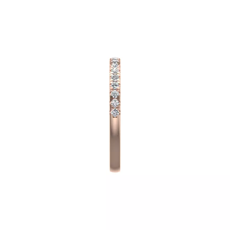 14K Rose Gold Quinn Pave Band