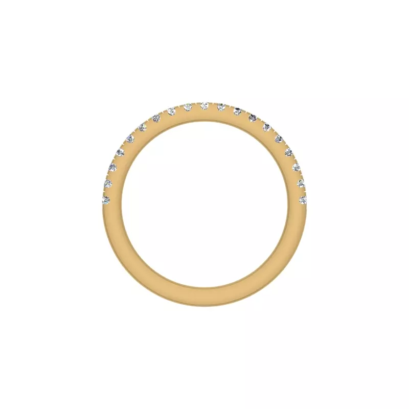 18K Yellow Gold Quinn Pave Band