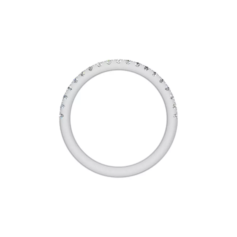 Platinum Quinn Pave Band