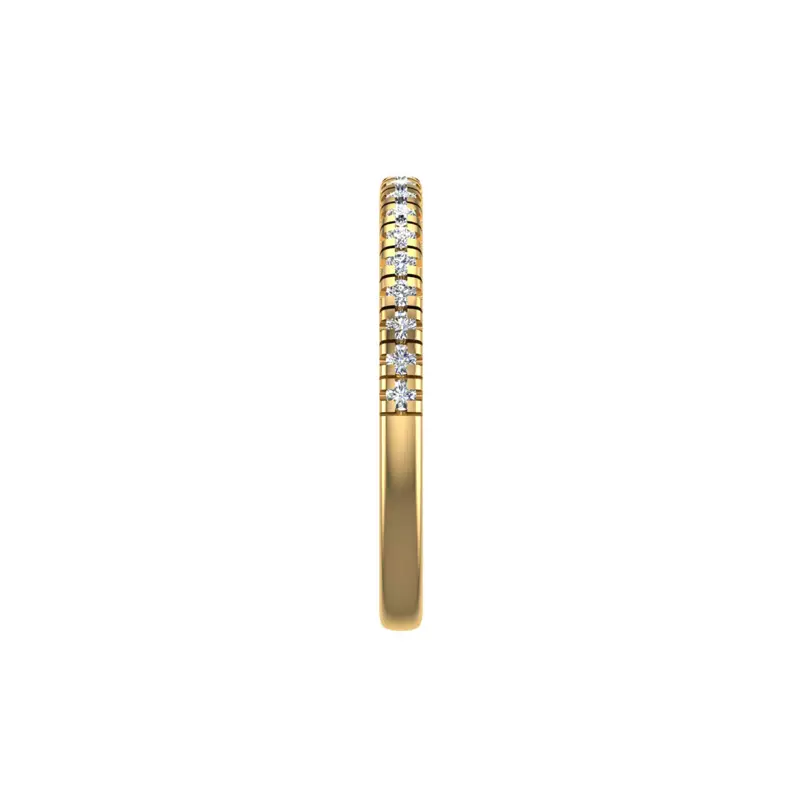 14K Yellow Gold Eva Pave Band
