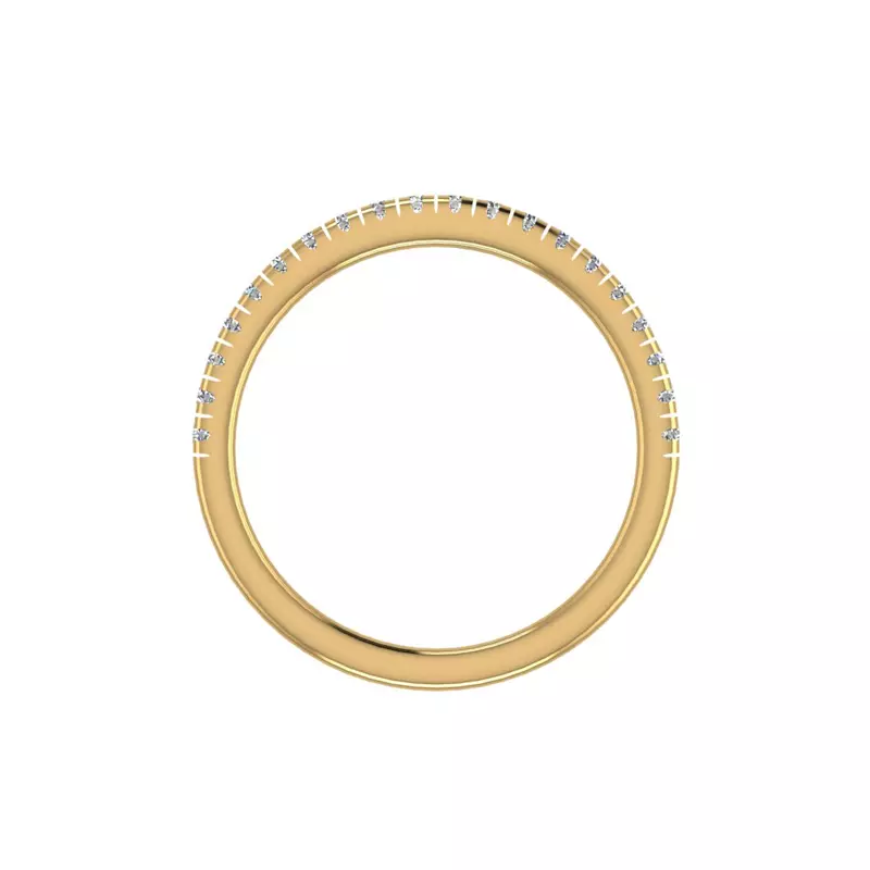 14K Yellow Gold Eva Pave Band