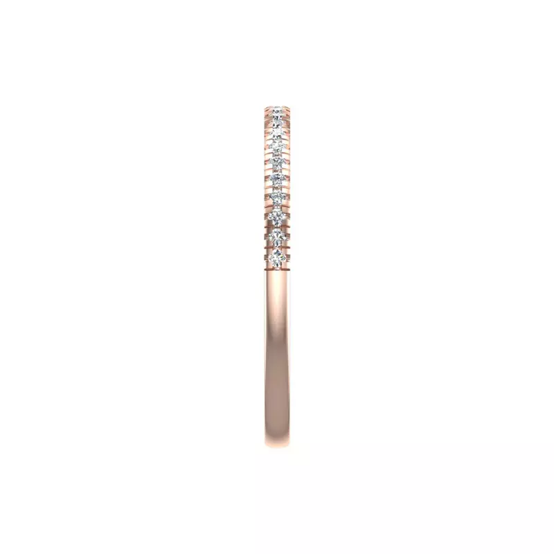 14K Rose Gold Piper Pave Band