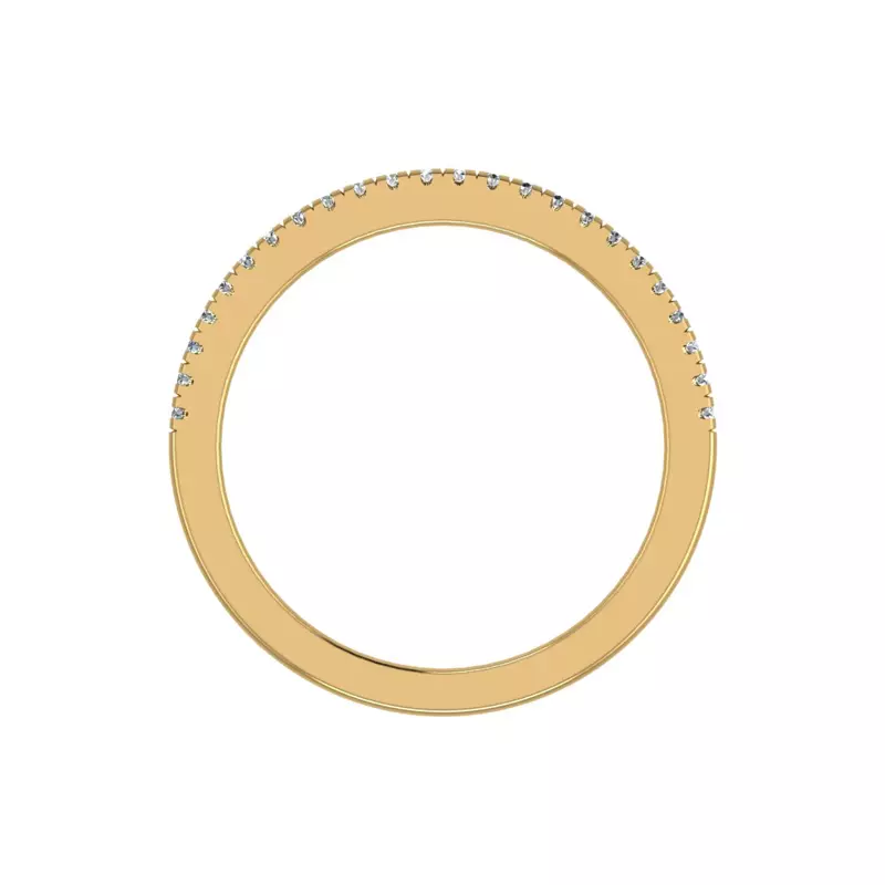 14K Yellow Gold Piper Pave Band