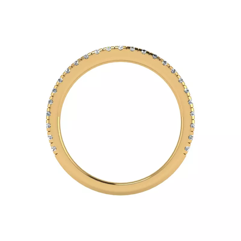 14K Yellow Gold Sadie Pave Band