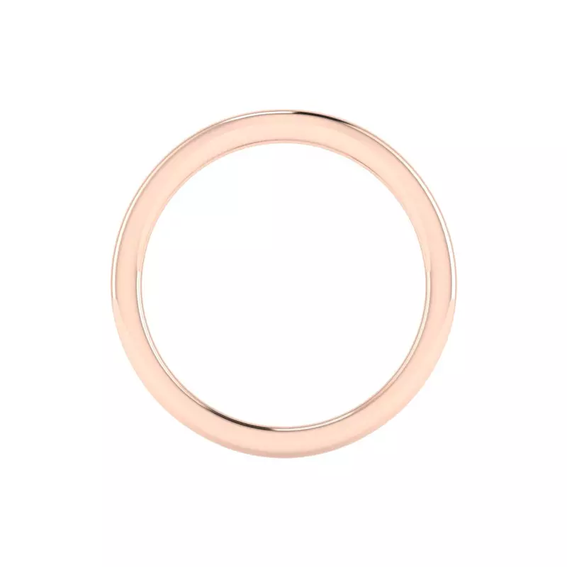 14K Rose Gold Erin Curved Band