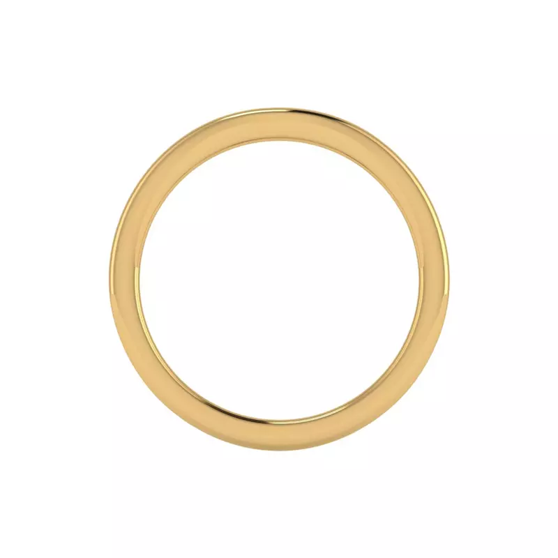 14K Yellow Gold Erin Curved Band