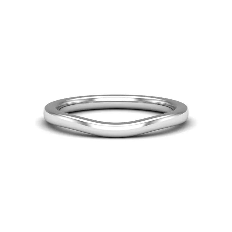 Platinum Erin Curved Band