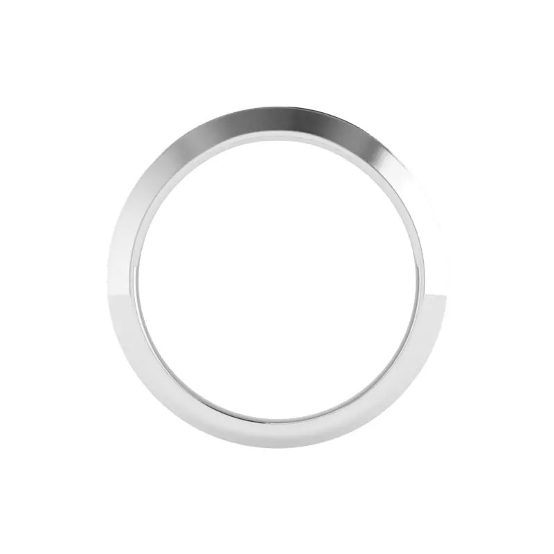 14K White Gold Alia Knife Edge Band